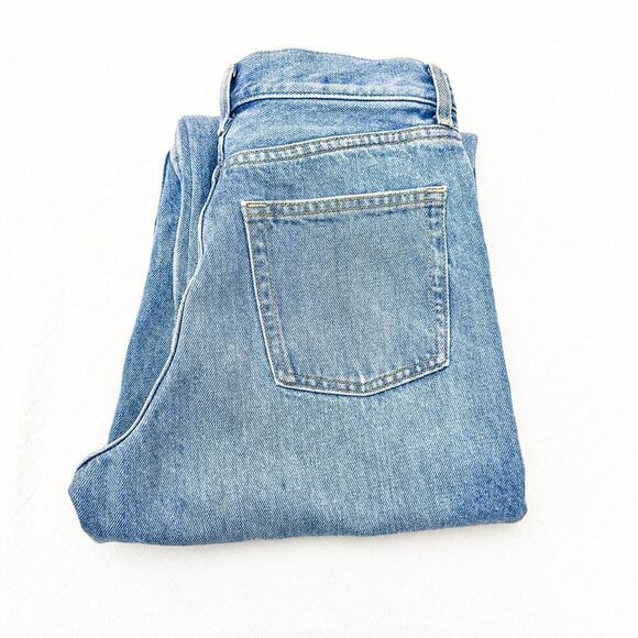 COS Tapered Leg High Rise Ankle Length Medium Wash Denim Jeans Size 24 - Picture 1 of 9
